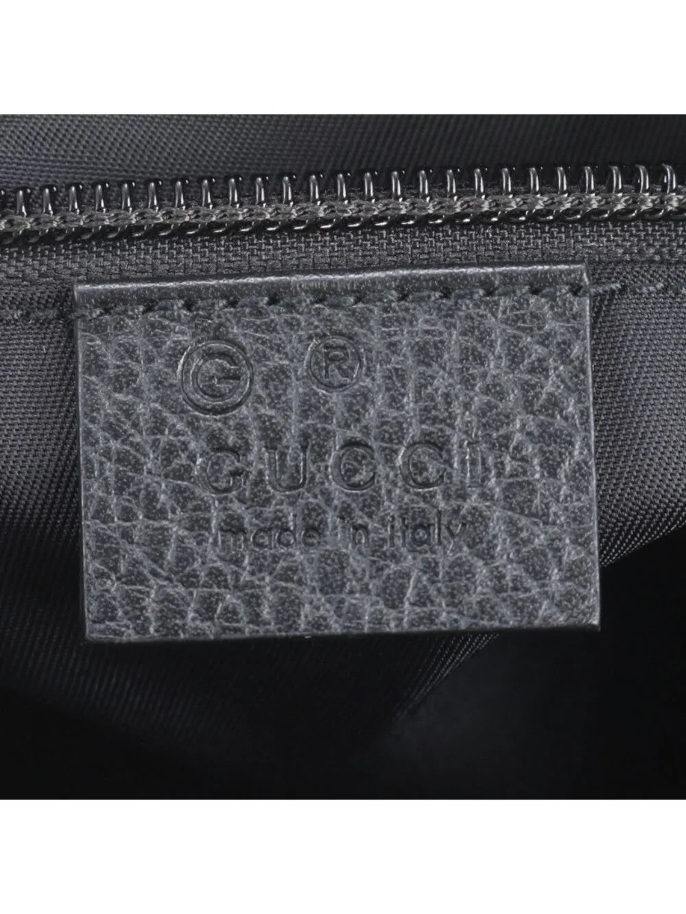 Gucci GG Nylon Leather Shoulder Bag Messenger Business Black